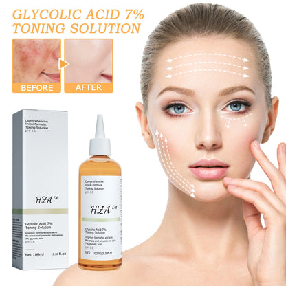 Glycolic Acid 7% Toner: Moisturizes, Smooths Skin, and Fades Acne Scars.